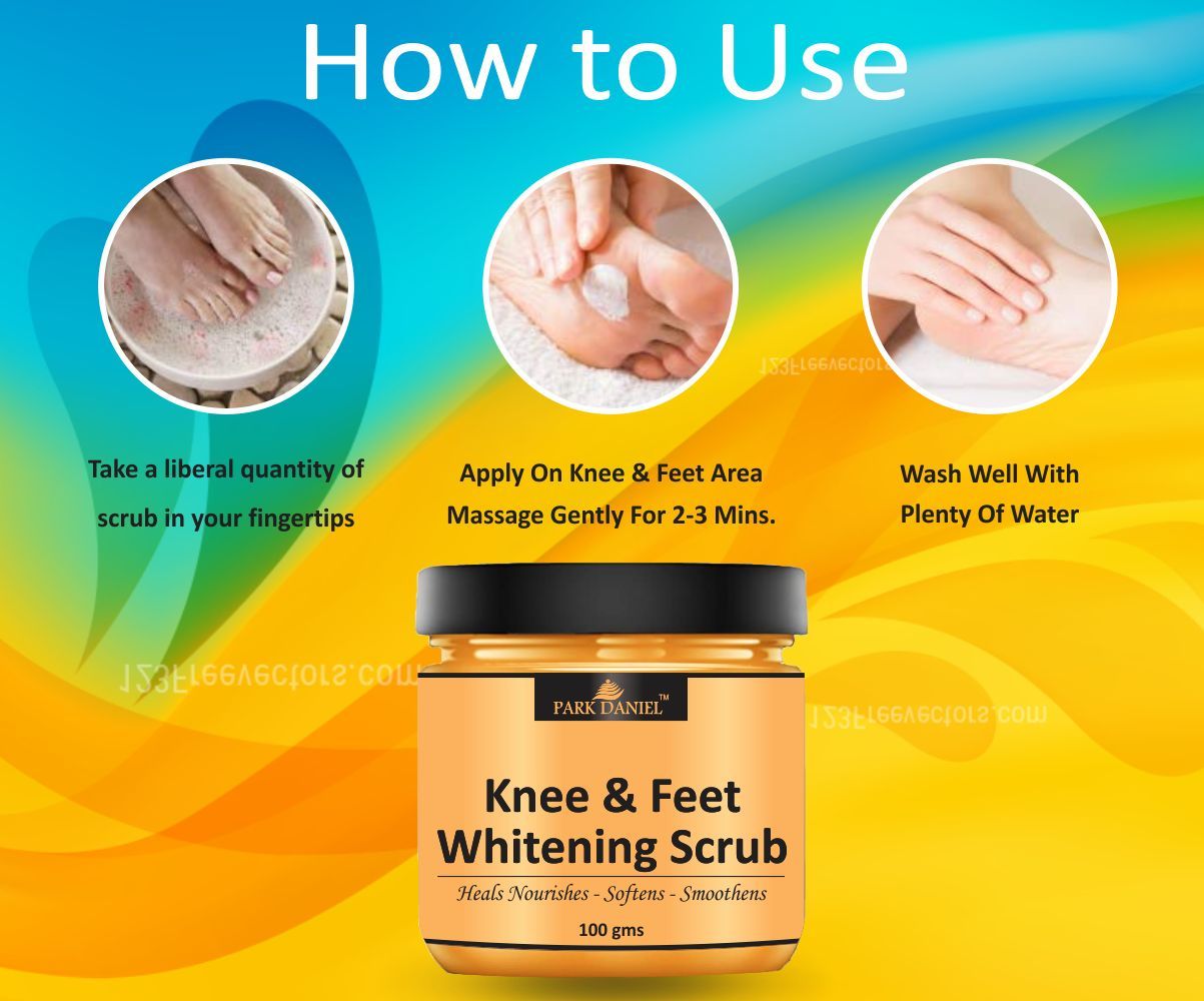 Park Daniel Knee and Feet Whitening Scrub | Body & Facial Cleaning Scrub Skin Polishing 100 Grams - Deal IND.