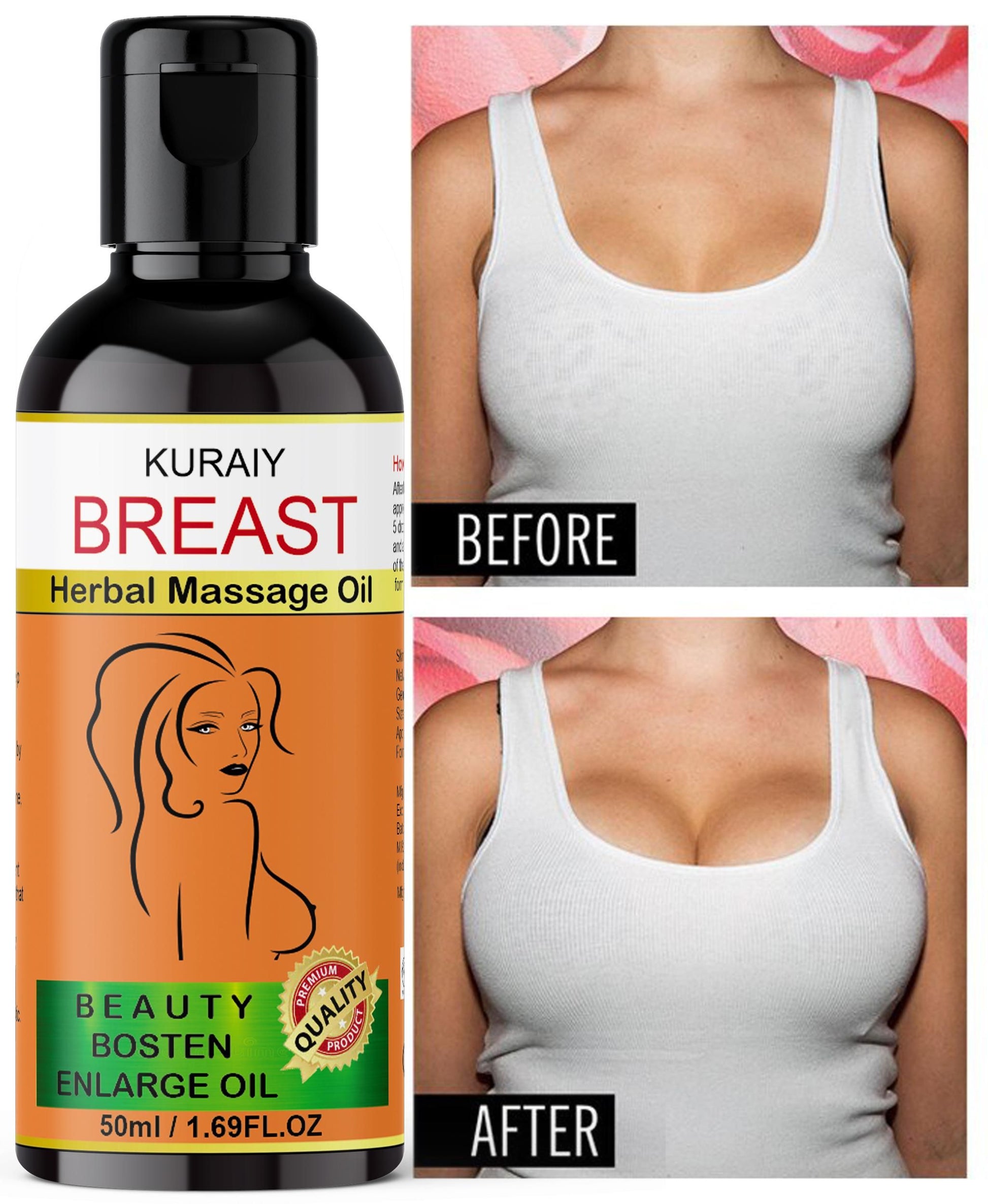 Kuraiy  Oil  Natural Body Toner Oil ( 50 ML) for Women with Jhau, Gambhari, Kaling, Arand, Kateri, Nagbala, Gorakmund, Lazzavanti, Babool, Til Tail, Anti Ageing, Shaping, Uplifting Sagging Fat Muscles, No Mineral Oil, No Paraben, No Chemical Women (50 ... - Deal IND.