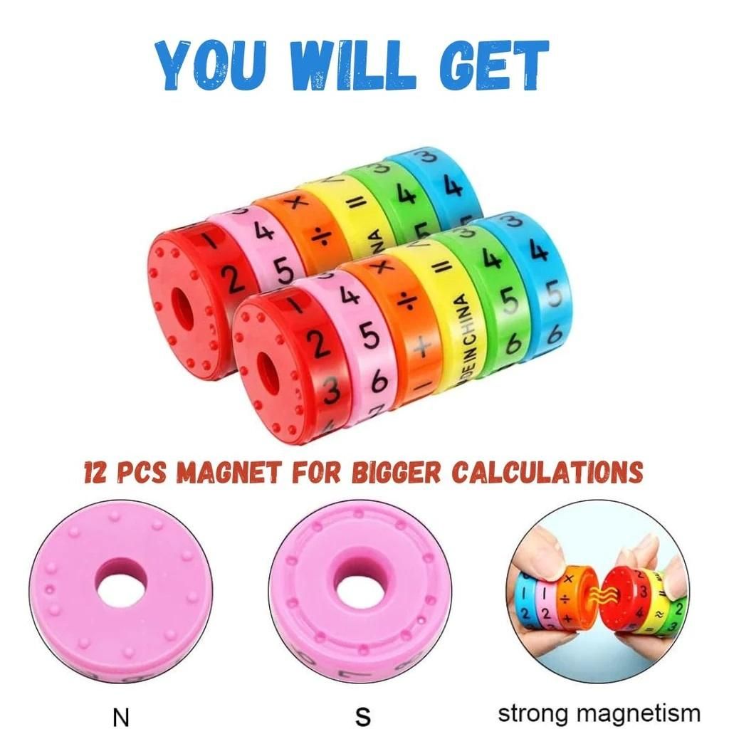 Math Wheel For Kids Education(Pack Of 1 )( 6 pieces) - Deal IND.