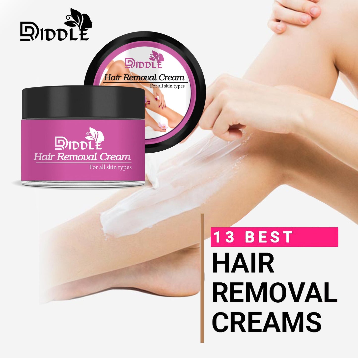 Hair Removal Cream 50ml for Arms, Legs, Bikini Line Cream (Pack of 3) - Deal IND.