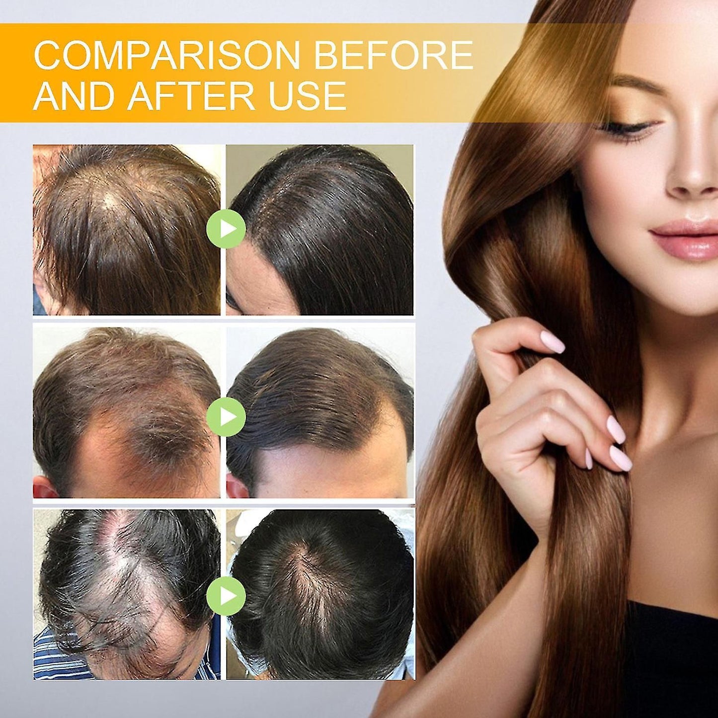 Biotin Hair Growth Spray, Hair Regrowth Spray, Biotin Hair Growth Serum, Biotin Thickening Herbal Serum, Fast Growing Hair Care Essential Oils (2PCS) - Deal IND.