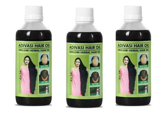 Adivasi Neelgiri Herbal Hair Oil 100ML (Pack of 3) - Deal IND.
