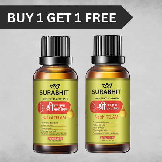 Ayurvedic Multi-Benefit Nabhi Therapy Oil Pack Of 2 - Deal IND.