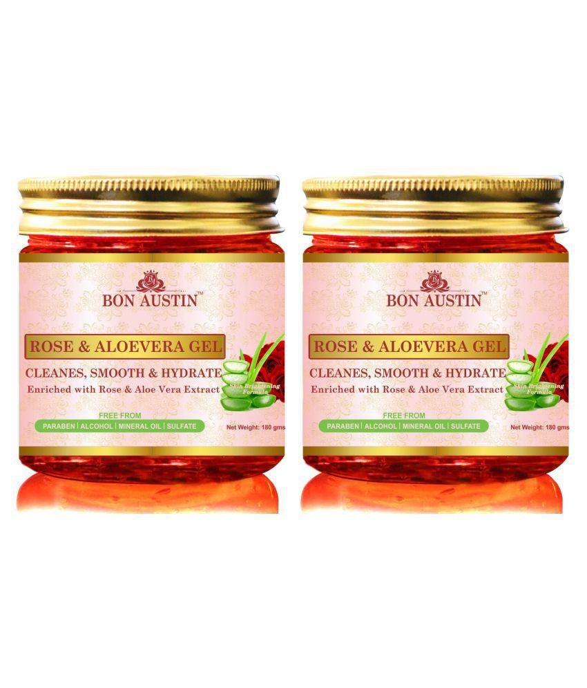 Bon Austin Rose & Aloe Vera Gel (Pack Of 2) - Deal IND.