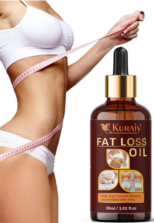 Kuraiy Premium Fat Loss Oil - A Belly fat reduce oil/ weight loss massage oil/ fat burner oil for women/ slimming oil - Men & Women (30 ml) - Deal IND.