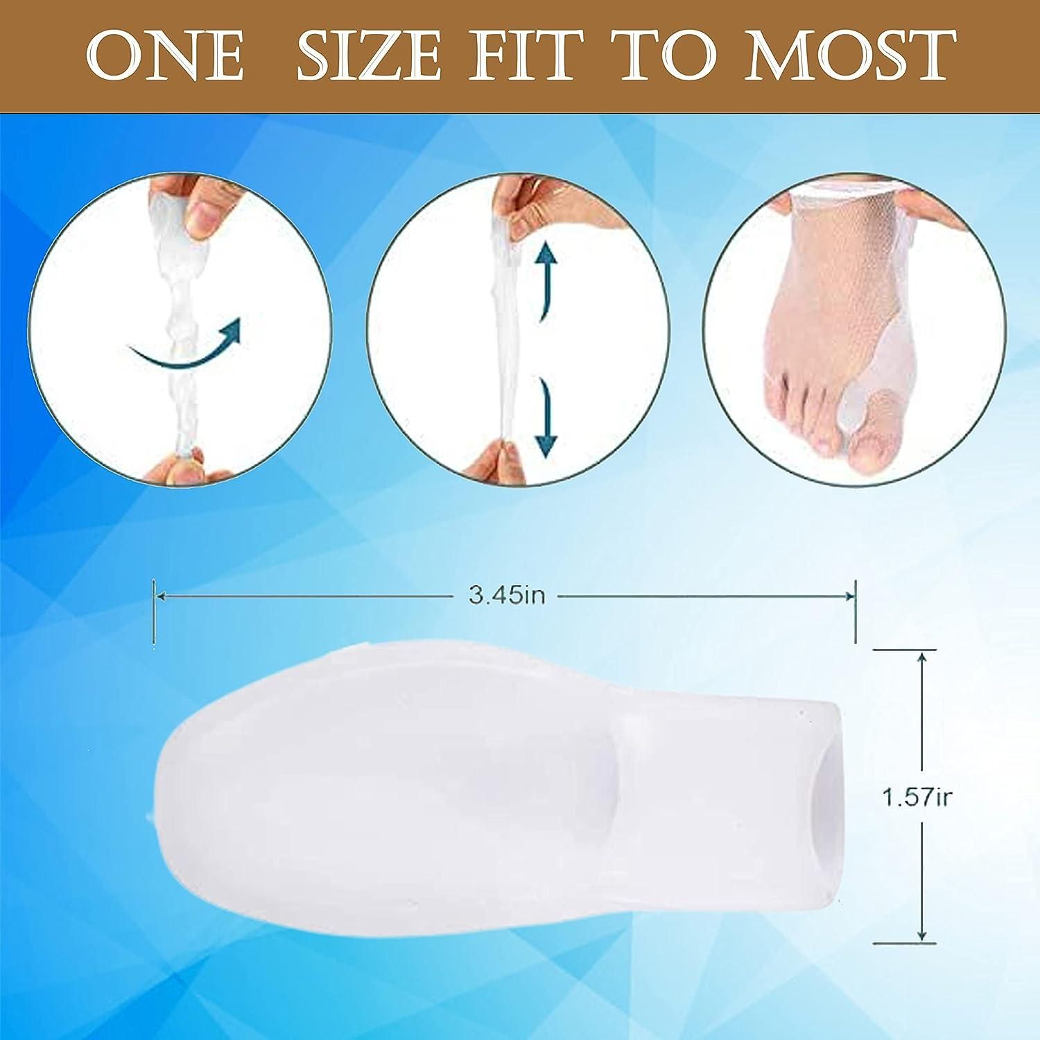 Silicone Toe Separator For Adults Bunion Corrector Splint Kit For Toe - Deal IND.