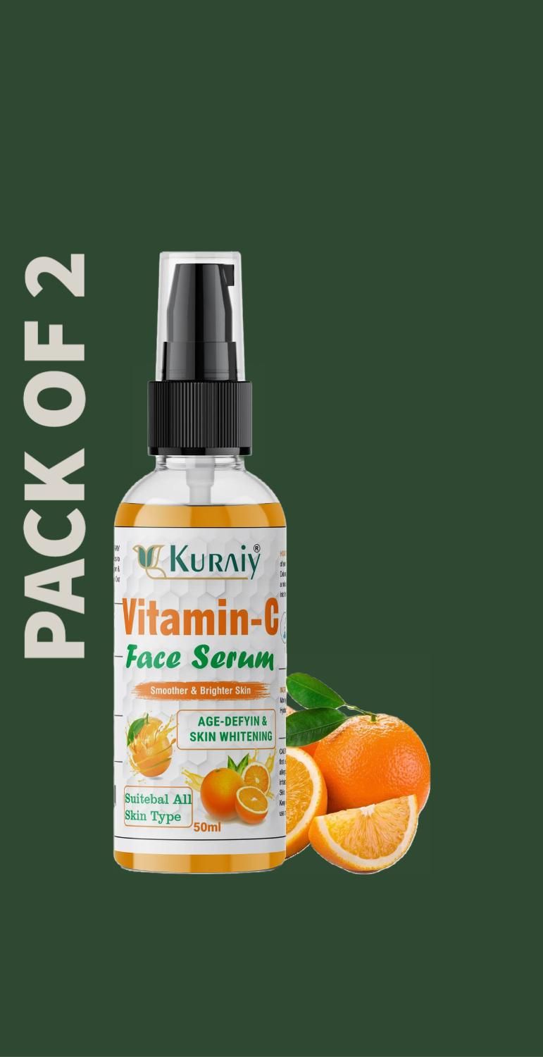 Kuraiy  Organic Vitamin C  Face Serum(Pack of 2) - Deal IND.