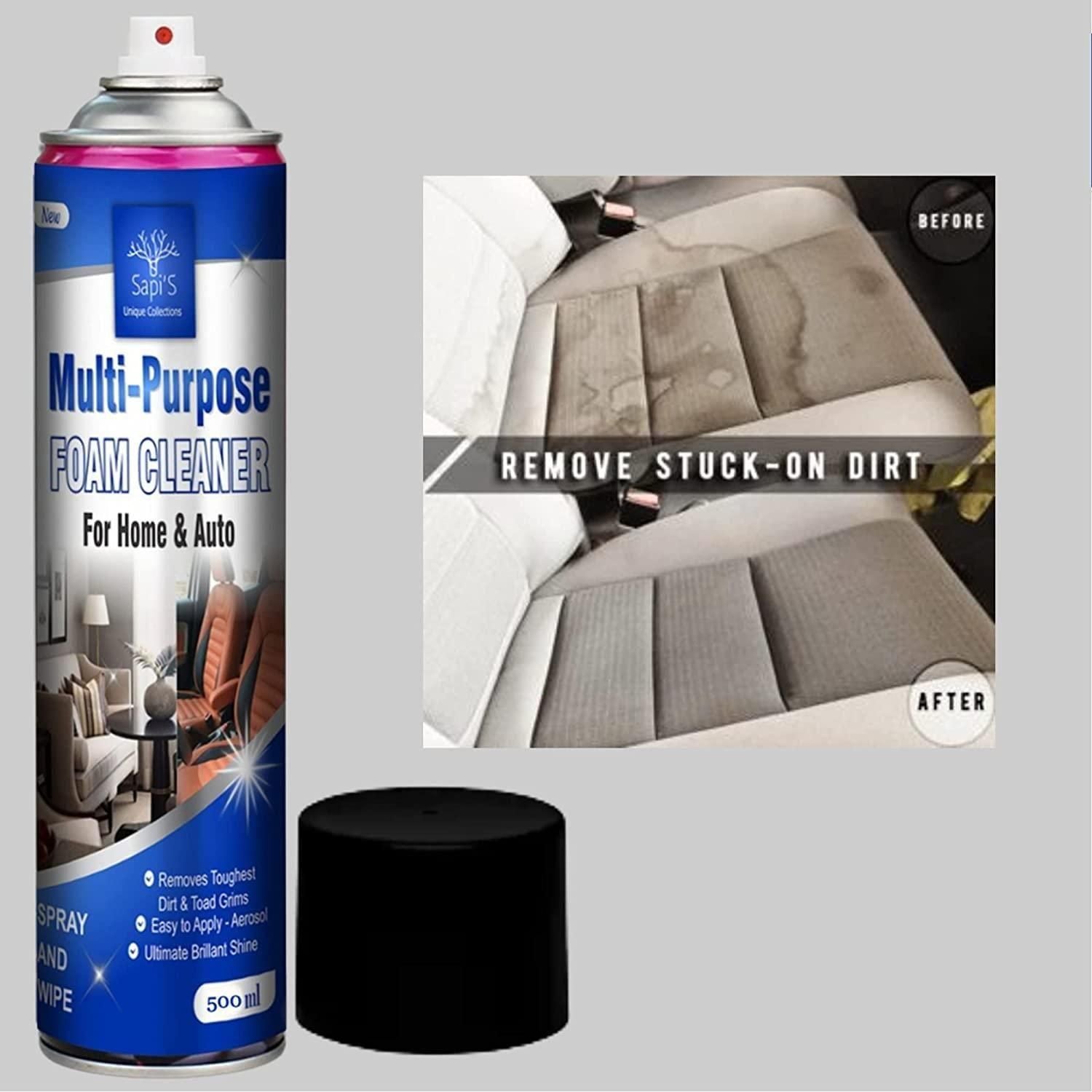 Multi-Purpose Interior Foaming Foam Cleaner 500 ML - Deal IND.