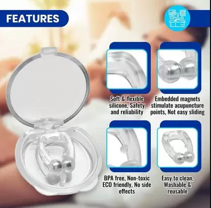 Anti Snoring Nose Clip Device for Men Women Nasal Strips Stops Snoring Stopper Anti-snoring Device  (Nose Clip) - Deal IND.