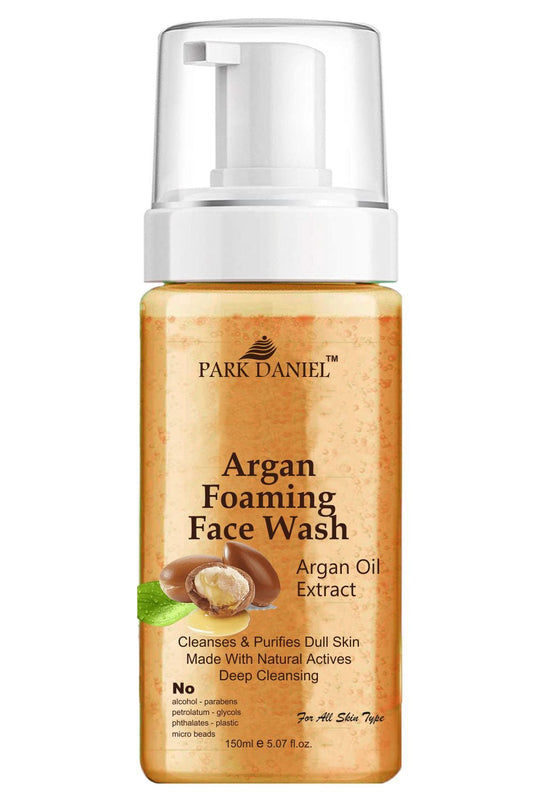 Park Daniel Argan Oil Foaming Face Wash For Deep Cleansing for Normal to Dry Skin 150 ML - Deal IND.