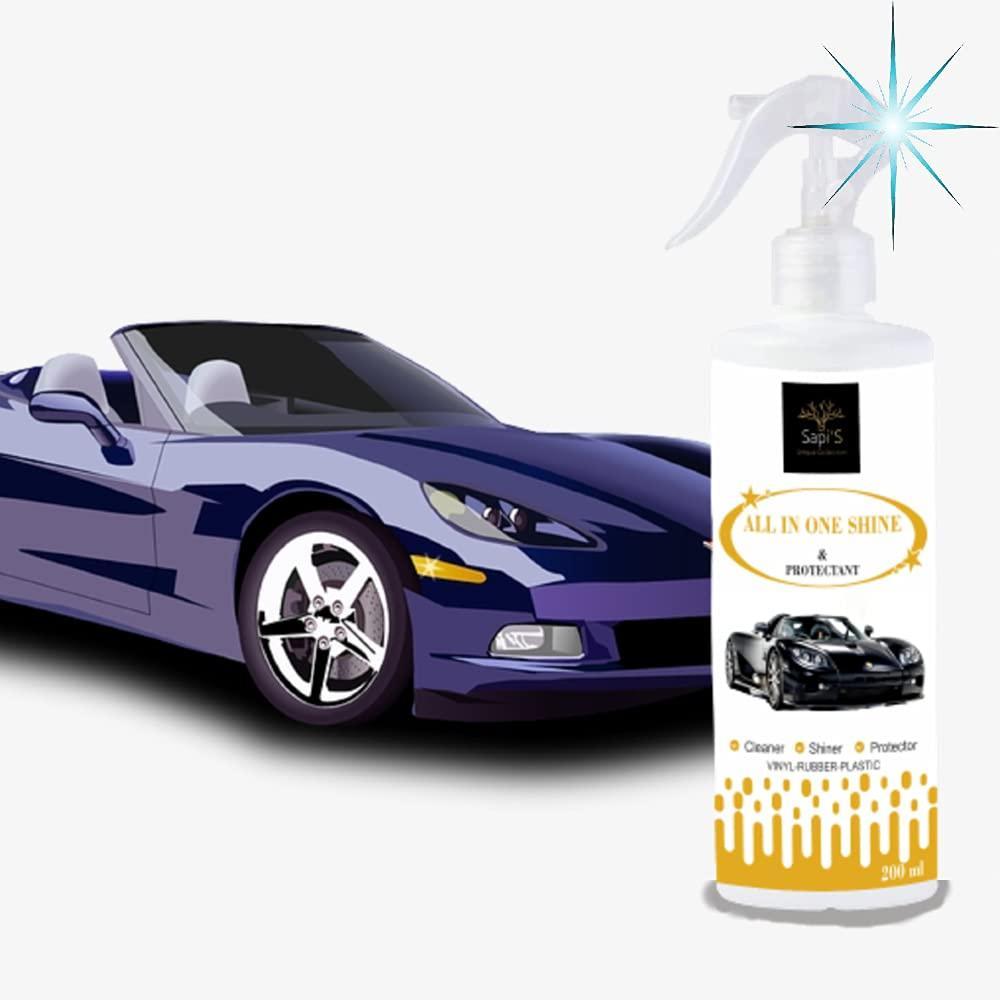 Sapi'S All in One Shine & Protectant Liquid Body Polish to Shine and Protect Vinyl, Rubber and Plastic - 200 ml - Deal IND.