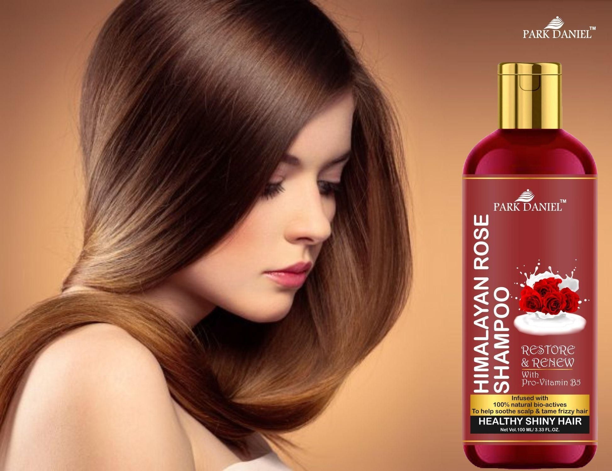 Park Daniel Natural Rose Shampoo -For Healthy and Shiny Hair (100 ml) - Deal IND.