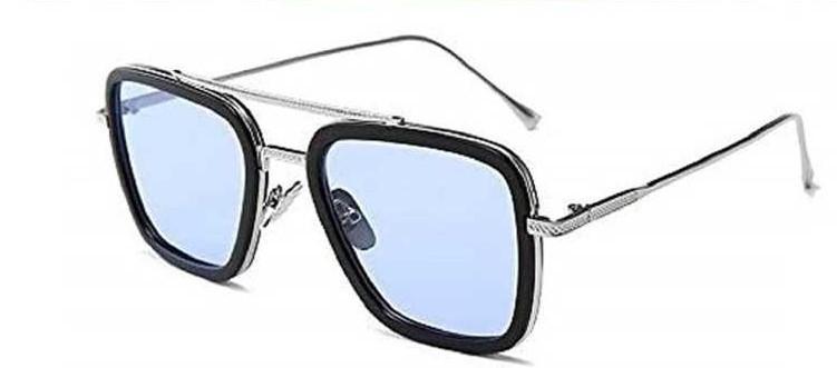 Square Sunglasses Silver Frame - Deal IND.