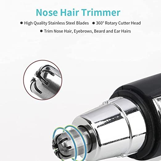 Nose Hair Trimmer Battery-Operated Ear and Nose Hair Trimmer Clipper Painless - Deal IND.