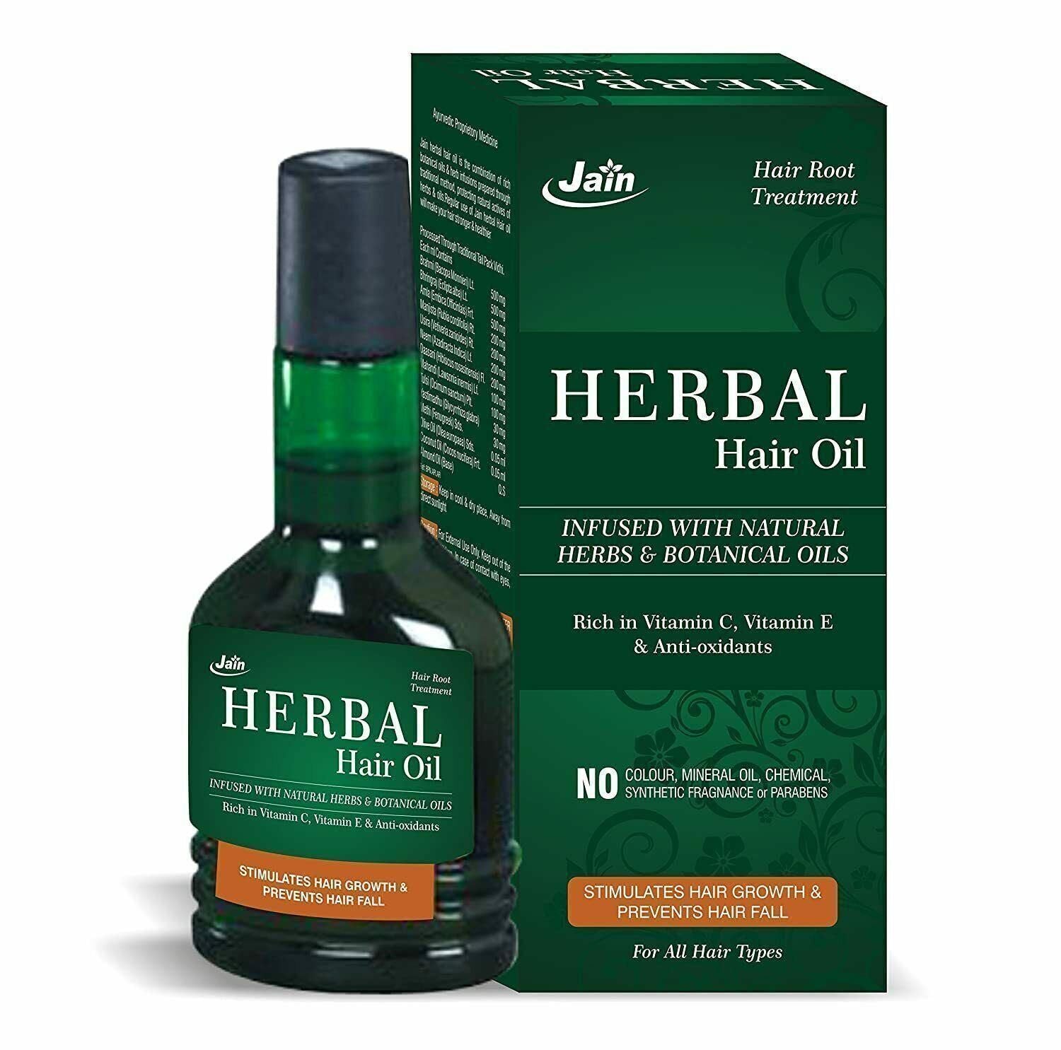 Herbs and Botanical Oil Infused Herbal Hair Oil - Deal IND.