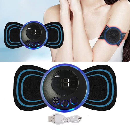 Mini Massager with 8 Modes and 19 Strength Levels,Rechargeable Electric Massager for Shoulder,Arms,Legs,Back Pain for Men and Women - Deal IND.
