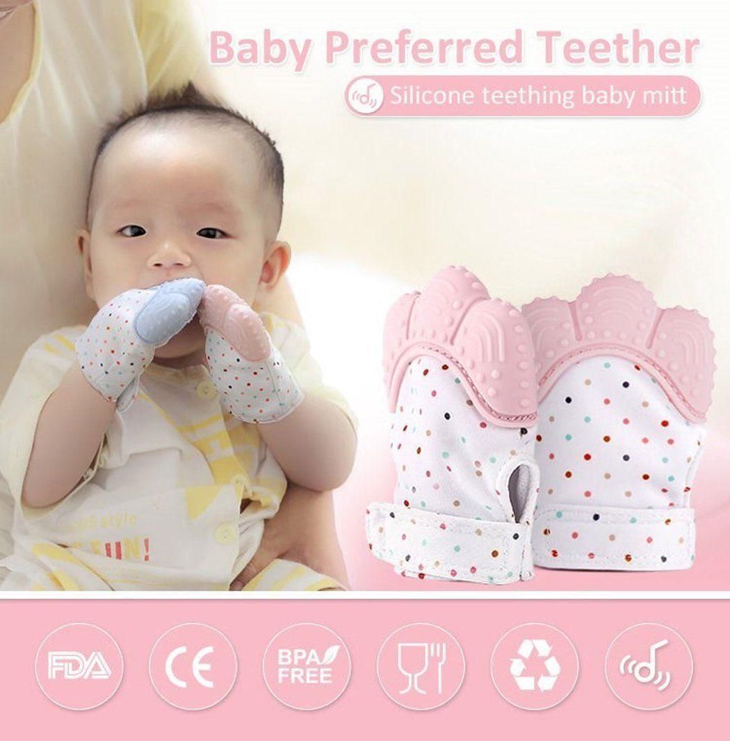 Silicone Self Soothing Teether Gloves Toy for Babies - Deal IND.