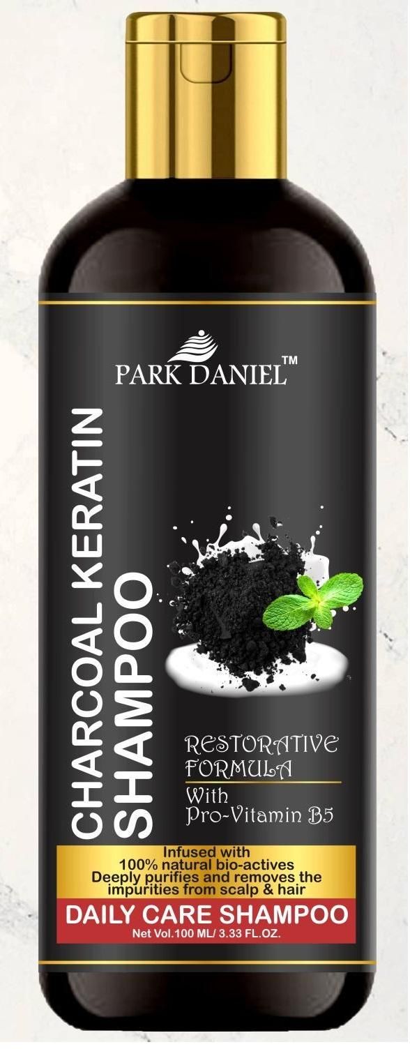 Park Daniel Natural Charcoal Keratin Shampoo - Daily Care Shampoo(100 ml) - Deal IND.