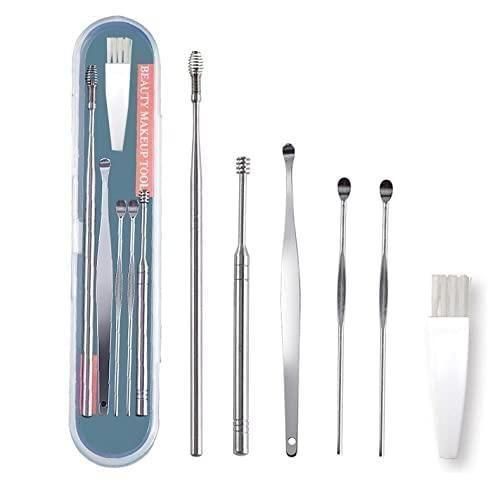 6 Pieces Ear Wax Removal Smooth Stainless Steel Kit - Deal IND.