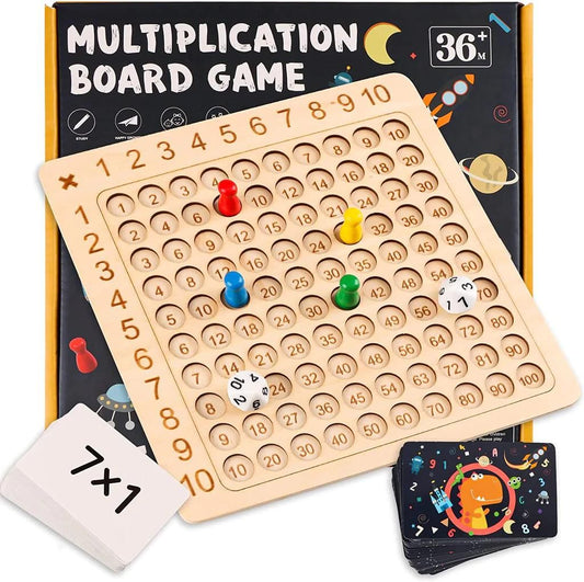 Wooden Multiplication Board Game - Deal IND.