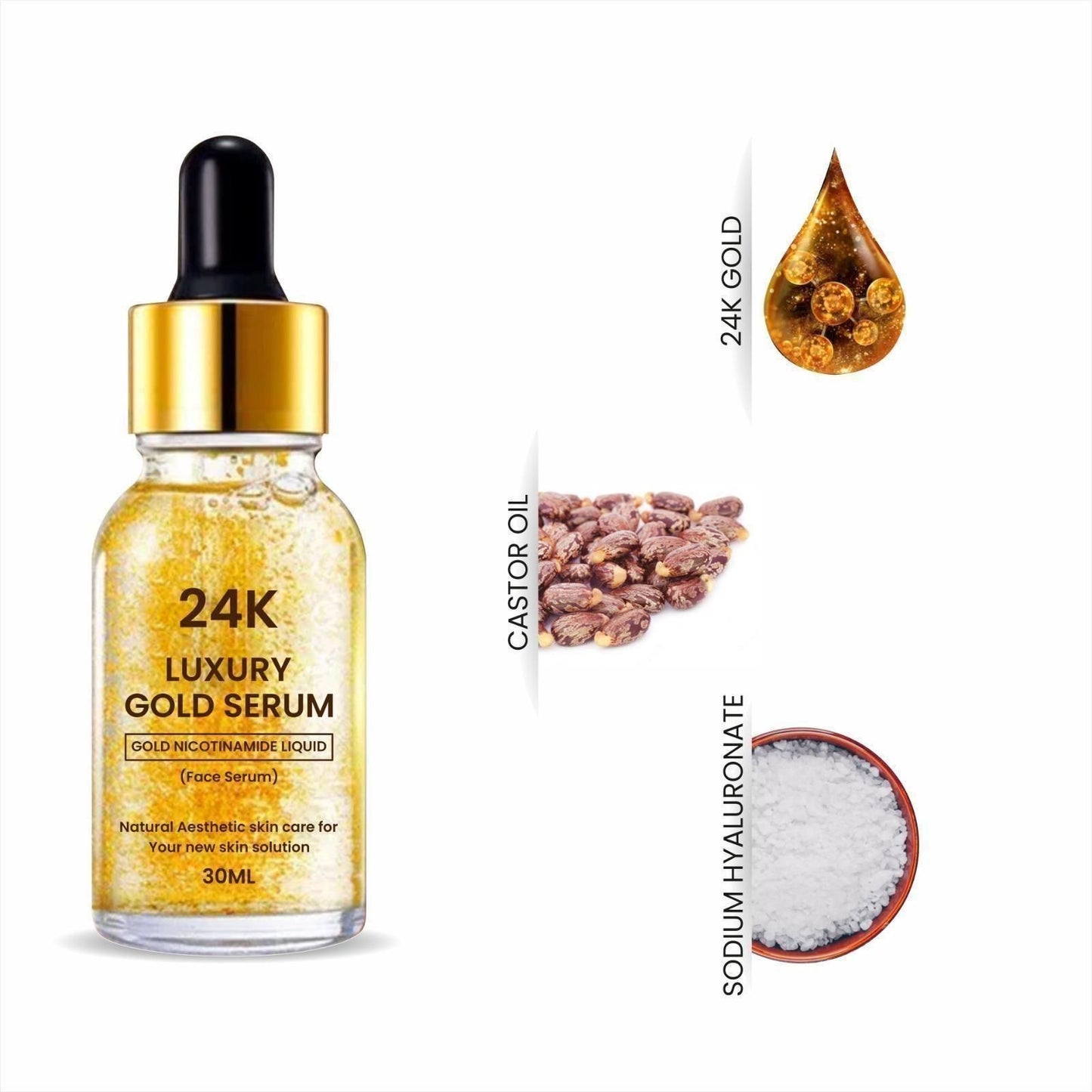 24K Gold Face Serum (Pack Of 2) - Deal IND.