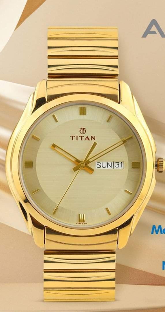 Men Gold-Toned Dial Watch - Deal IND.