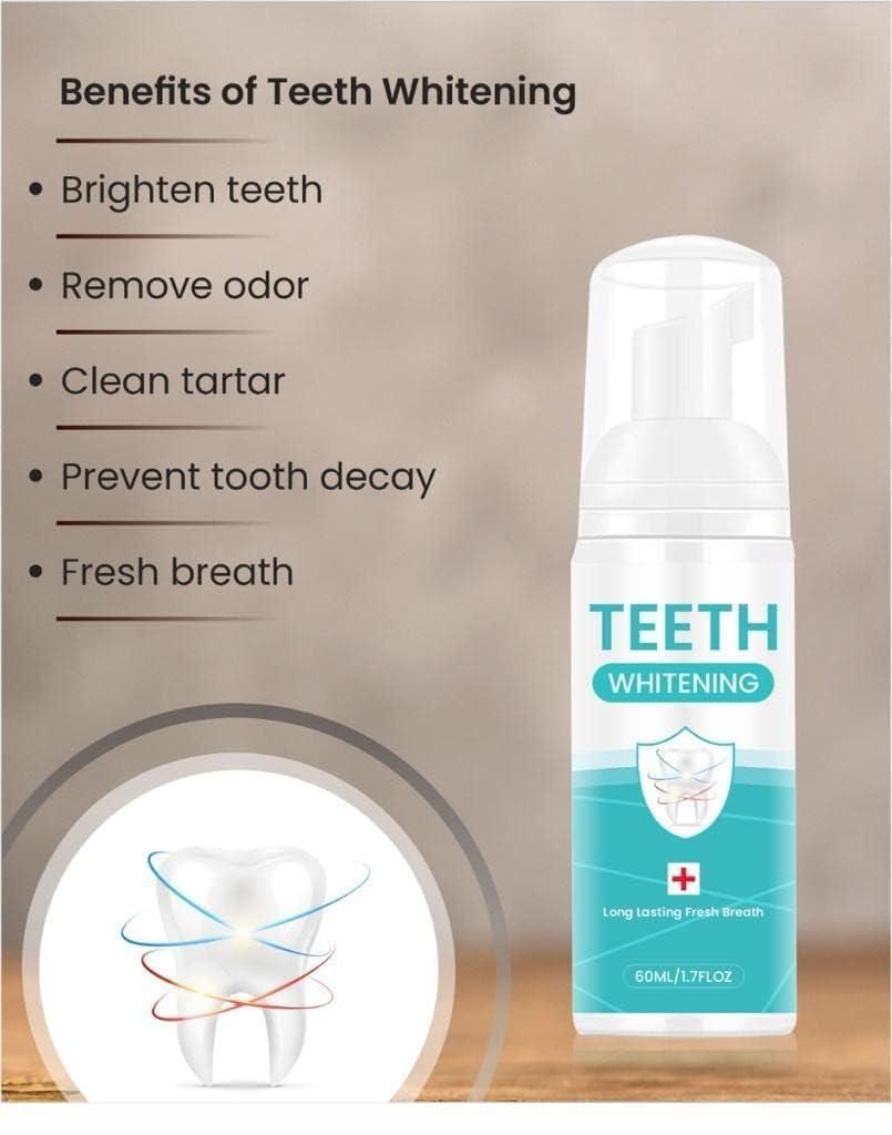 Teeth Whitening Foam 60ML (Pack of 1) - Deal IND.