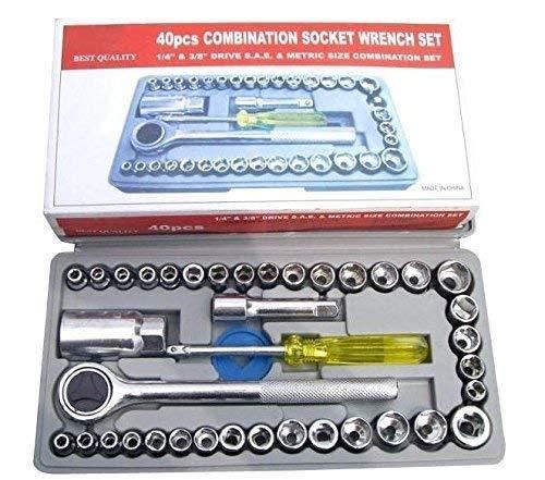 Multipurpose 40 in 1 Screwdriver Socket Set and Bit Tool Kit Set - Deal IND.