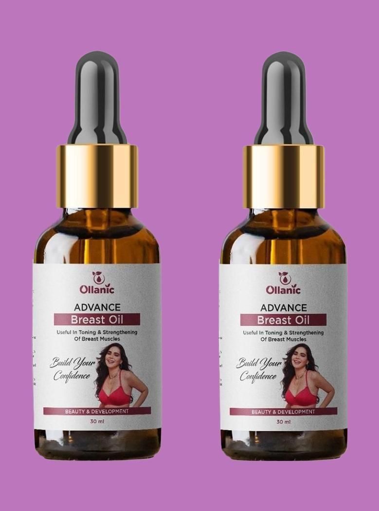Oilanic Advance Breast Oil Combo 30ml Each (60ml) (Pack Of 2) - Deal IND.