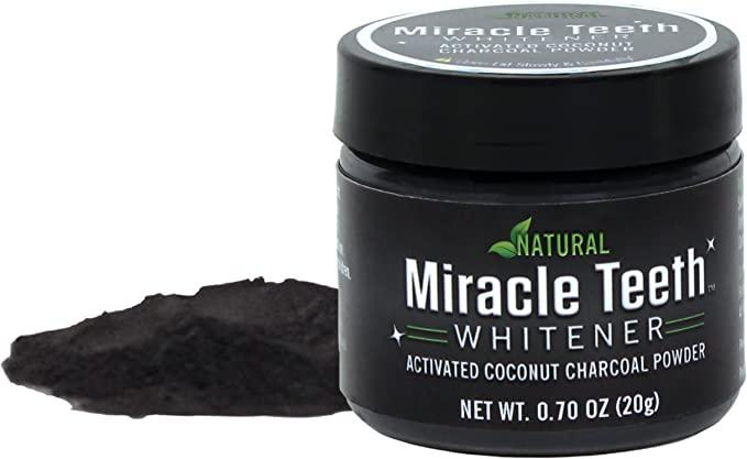 Teeth Cleaner Charcoal Natural Bleaching Organic Coconut Powder Proven To Remove Surface Stains - Deal IND.