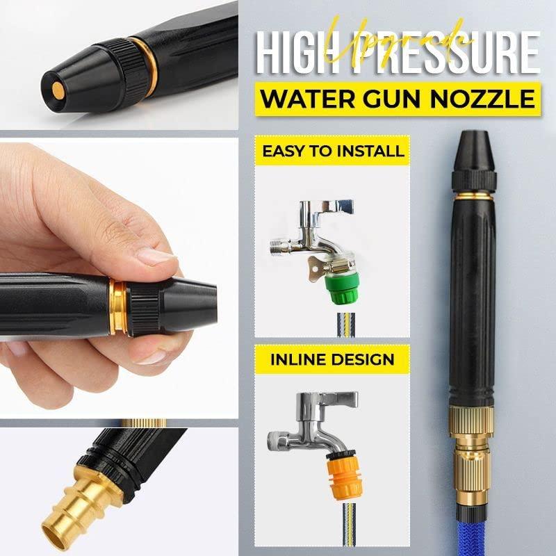 Portable High Pressure Washing Water Nozzle (Black) - Deal IND.