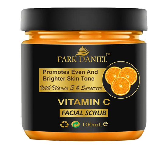 Park Daniel Premium Vitamin-C Extract Facial Scrub | Face Scrubber | Body Scrub for Blackheads Removal | Instant Glowing | Skin Firming 100 ml - Deal IND.