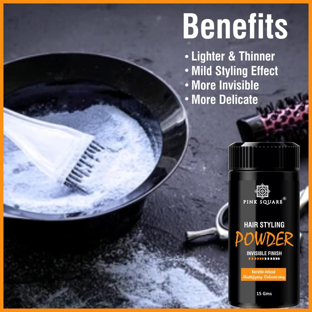 Hair Volumizing Powder strong hold | Matte Finish | 24 hrs hold | Natural & Safe Hair Styling Powder 15 Gms - Deal IND.