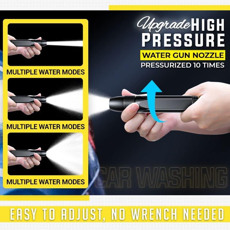 Portable High Pressure Washing Water Nozzle (Black) - Deal IND.