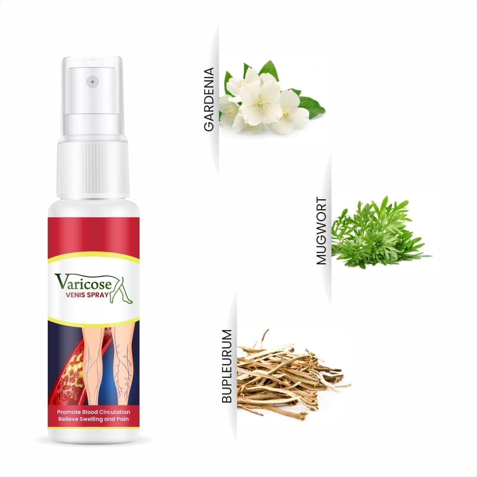 Vein Healing Varicose Veins Treatment Spray 50ml (Pack Of 2) - Deal IND.