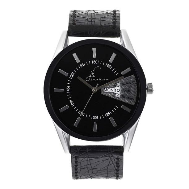 Premium Quality Black Day And Date Working Multi Function Watch - Deal IND.