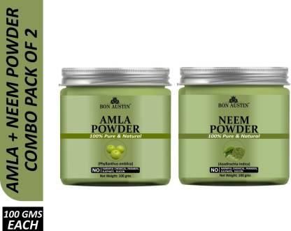 Bon Austin Amla Powder & Neem Face Mask Powder (Pack Of 2) - Deal IND.