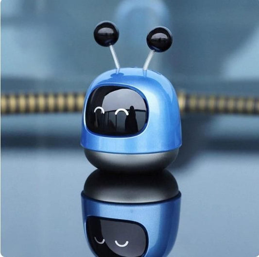 Robot Car Perfume For Car Dashboard (Blue) - Deal IND.