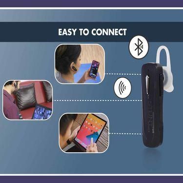 Fidato Wireless Bluetooth Single Headset With Free 2 Mobile Stands - Deal IND.
