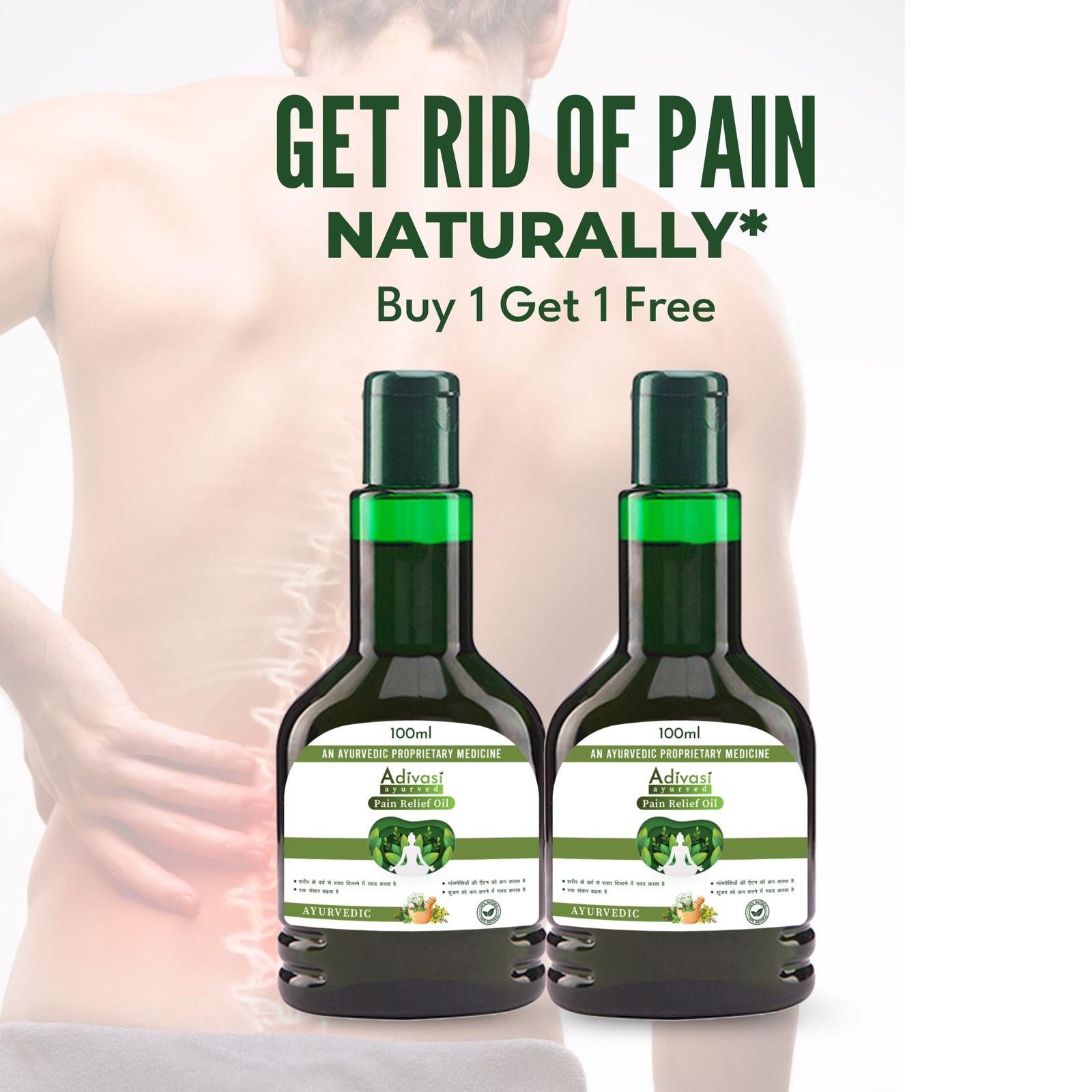 Adivasi Ayurved Pain Relief Oil 100ml(Pack Of 2) - Deal IND.
