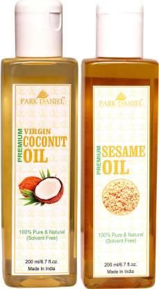 Park Daniel Virgin Coconut & Sesame Oil (Pack of 2) - Deal IND.