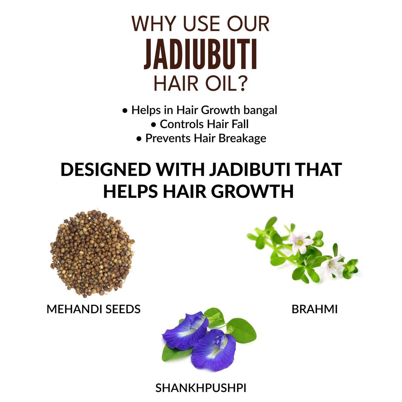 TryOnes Ayurvedic Jadibuti Hair Growth Oil 100ml(Pack Of 2) - Deal IND.