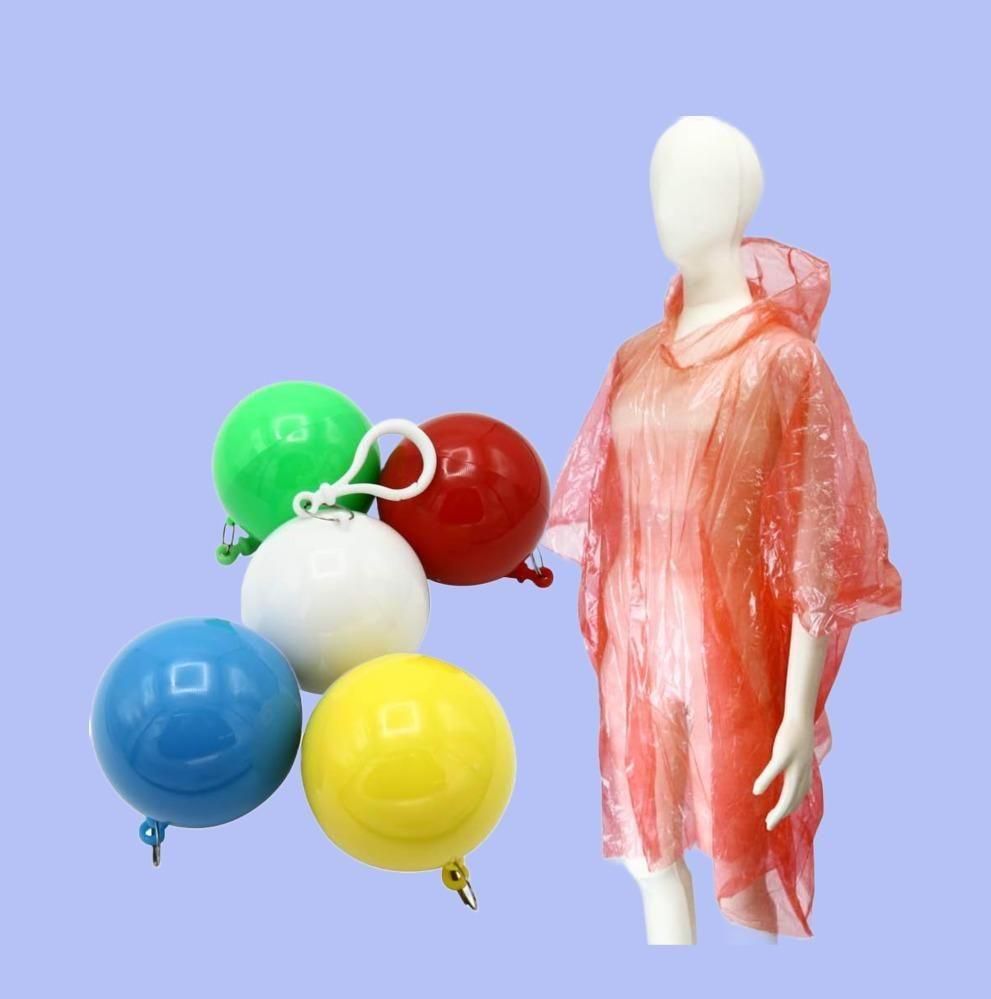 Unisex Waterproof Disposable Portable Raincoat (Random Color) - Deal IND.