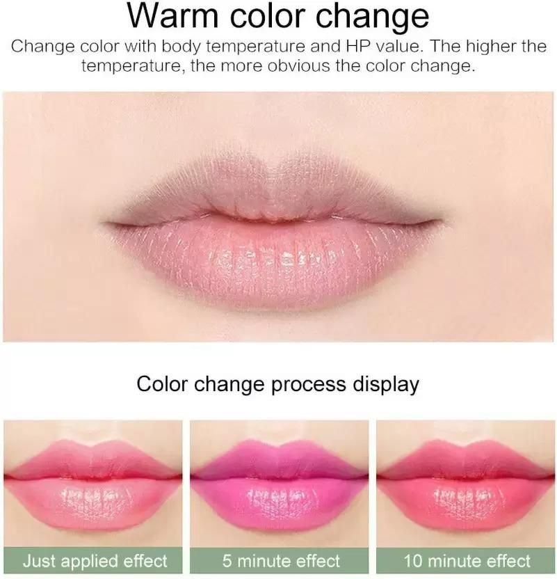 MYEONG Gold Glitter Color Change Gel Lipstick (Pink, 3.6 g) - Deal IND.