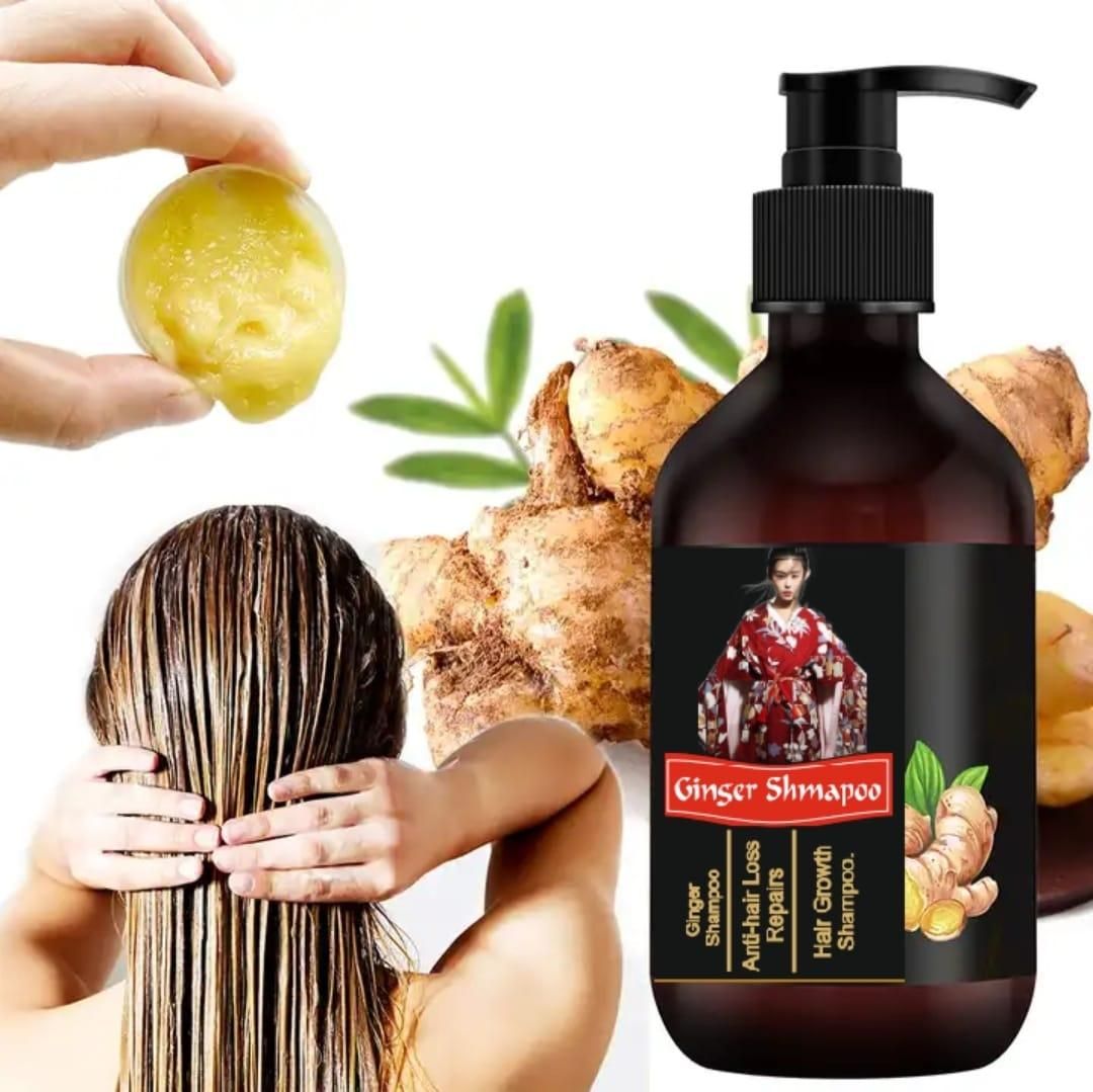 Anti Hair loss/ Hair Growth Ginger Shampoo(300 Ml)(Pack Of 1) - Deal IND.