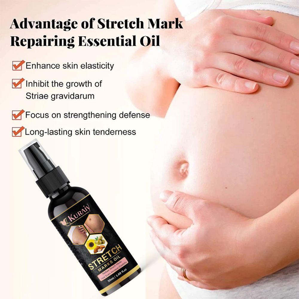 Kuraiy stretch Oil for Stretch Marks Removal Post Pregnancy fast work  result stretch mark cream oil  (50 ml) - Deal IND.